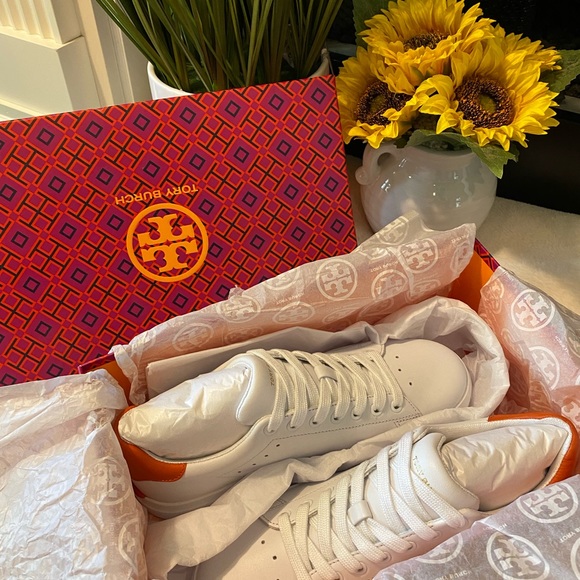 TORY BURCH HOWELL COURT LACE UP SNEAKERS - Picture 8 of 9